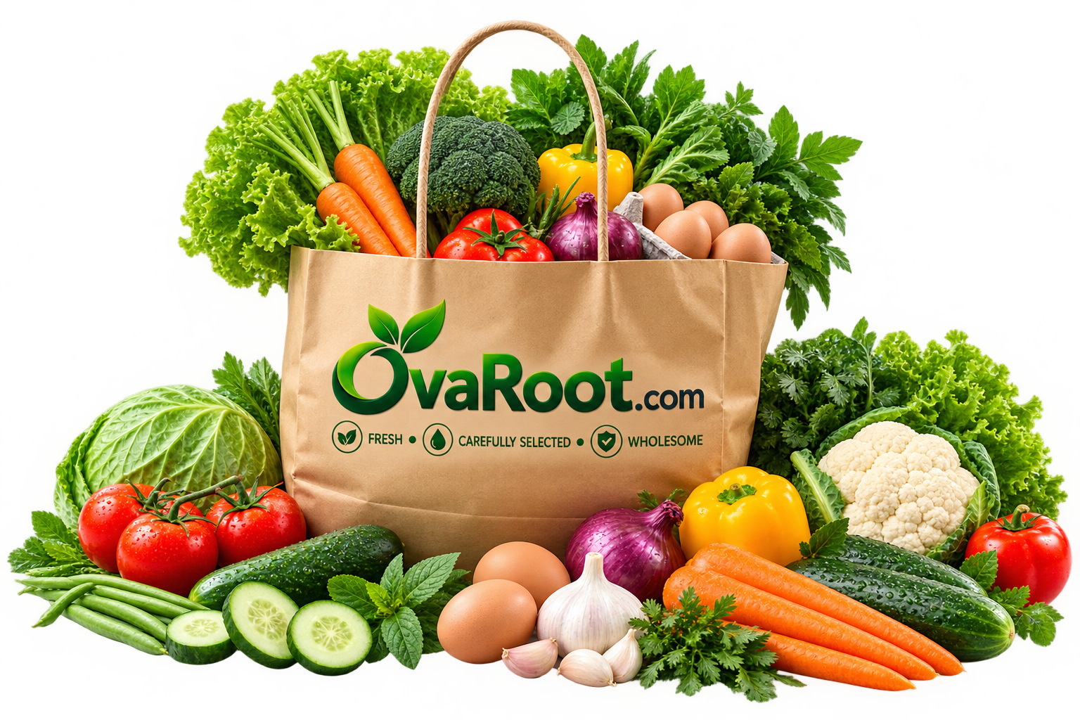 OvaRoot grocery bag